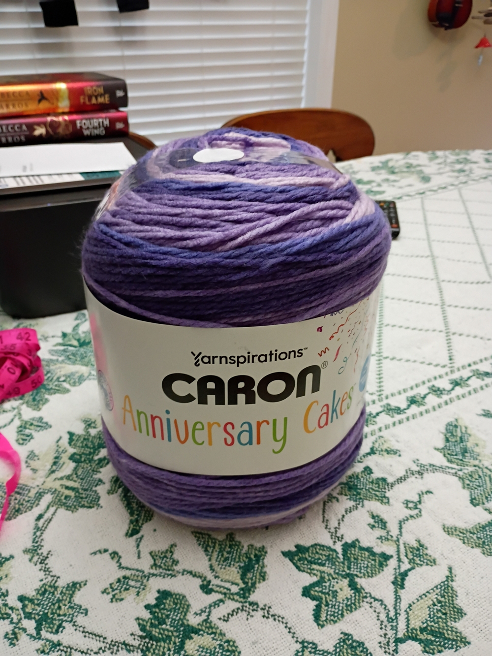 Caron anniversary cake Yarnspirations yarn grape 35.3 oz rare